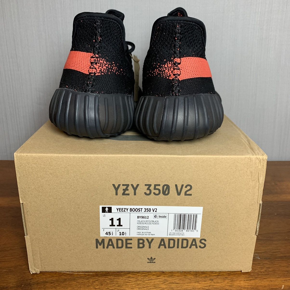 Adidas × Kanye West × Yeezy Yeezy Boost 350 V2 Core Red Size US 11 / EU 44 - 9 Thumbnail