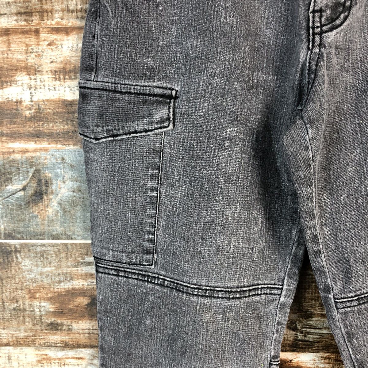 Japanese Brand Bang Bang Grey utility tactical cargo Pants #A2390 Size US 27 - 9 Thumbnail