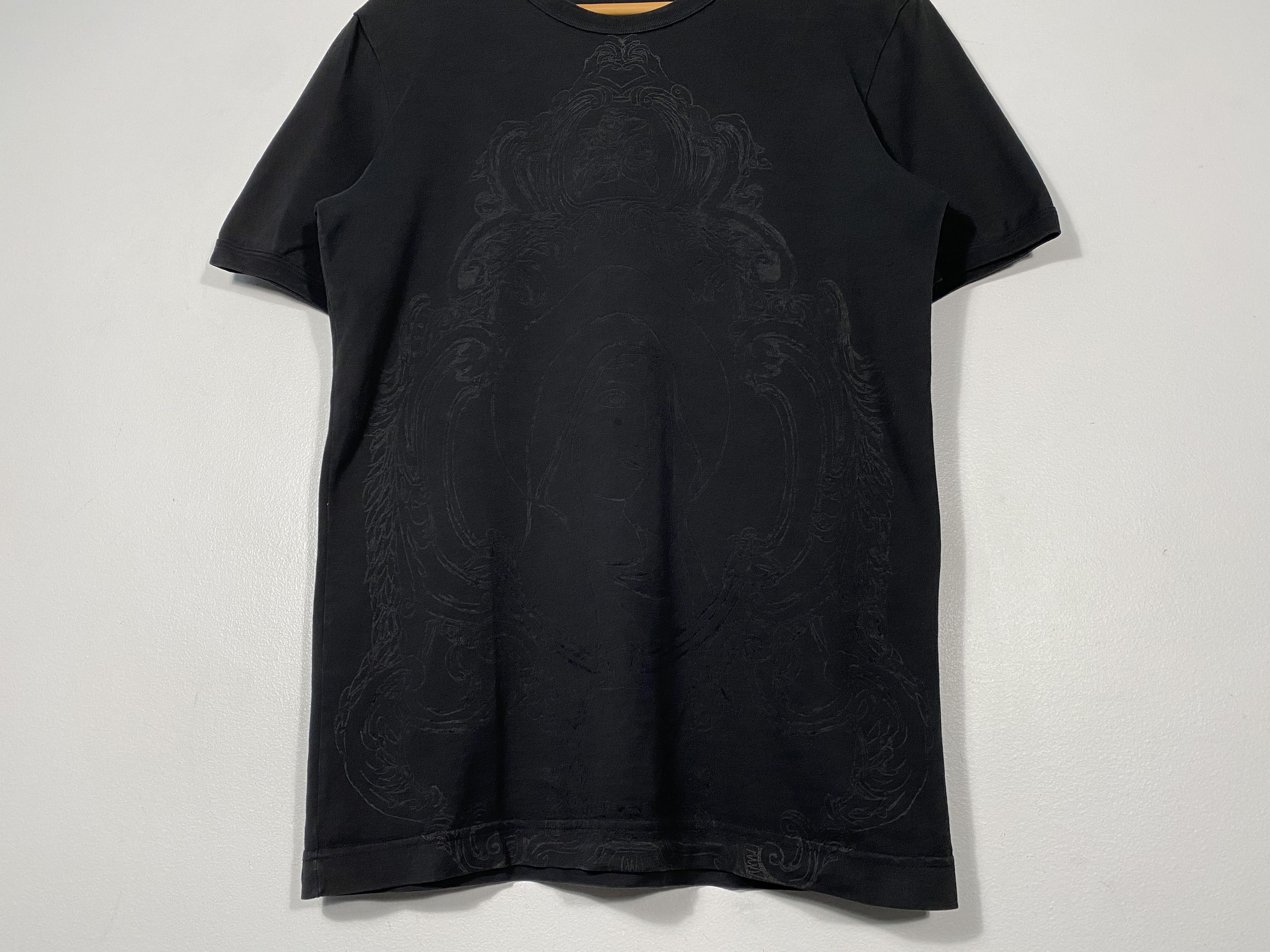 Dolce & Gabbana Dolce & Gabbana Saint Mary Elegant Baroque Tee Black Size US S / EU 44-46 / 1 - 3 Thumbnail