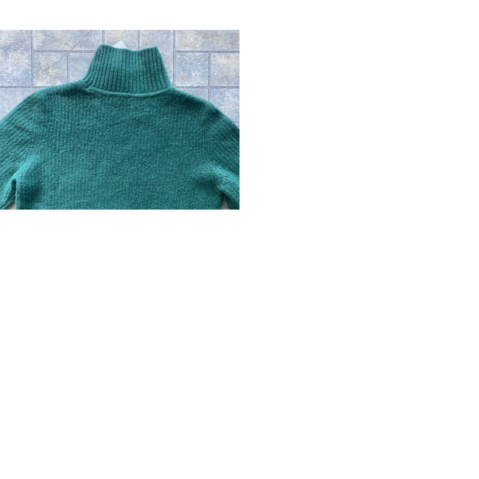Talbots VINTAGE? Wait it's NWT New Talbots Ribbed Turtleneck Sweater Dress Green Women’s Large Size L / US 10 / IT 46 - 11 Thumbnail