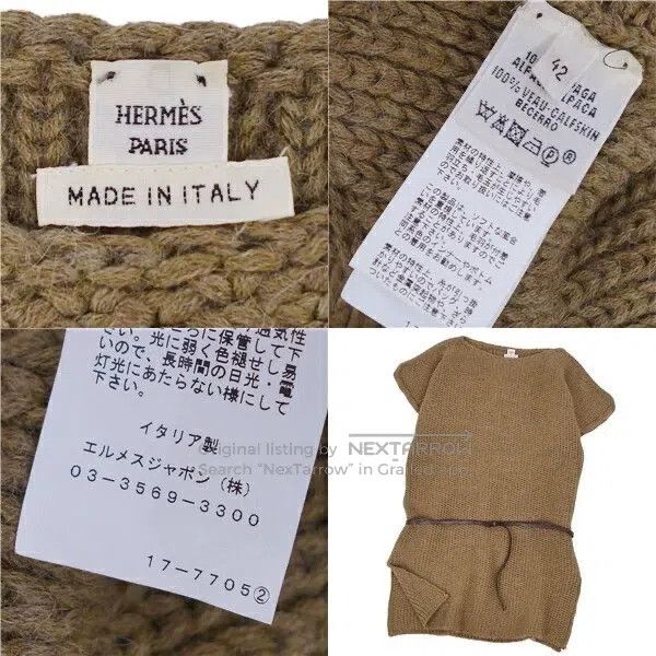 Hermes Hermes Brown Alpaca Wool Knit Top Size M / US 6-8 / IT 42-44 - 6 Thumbnail