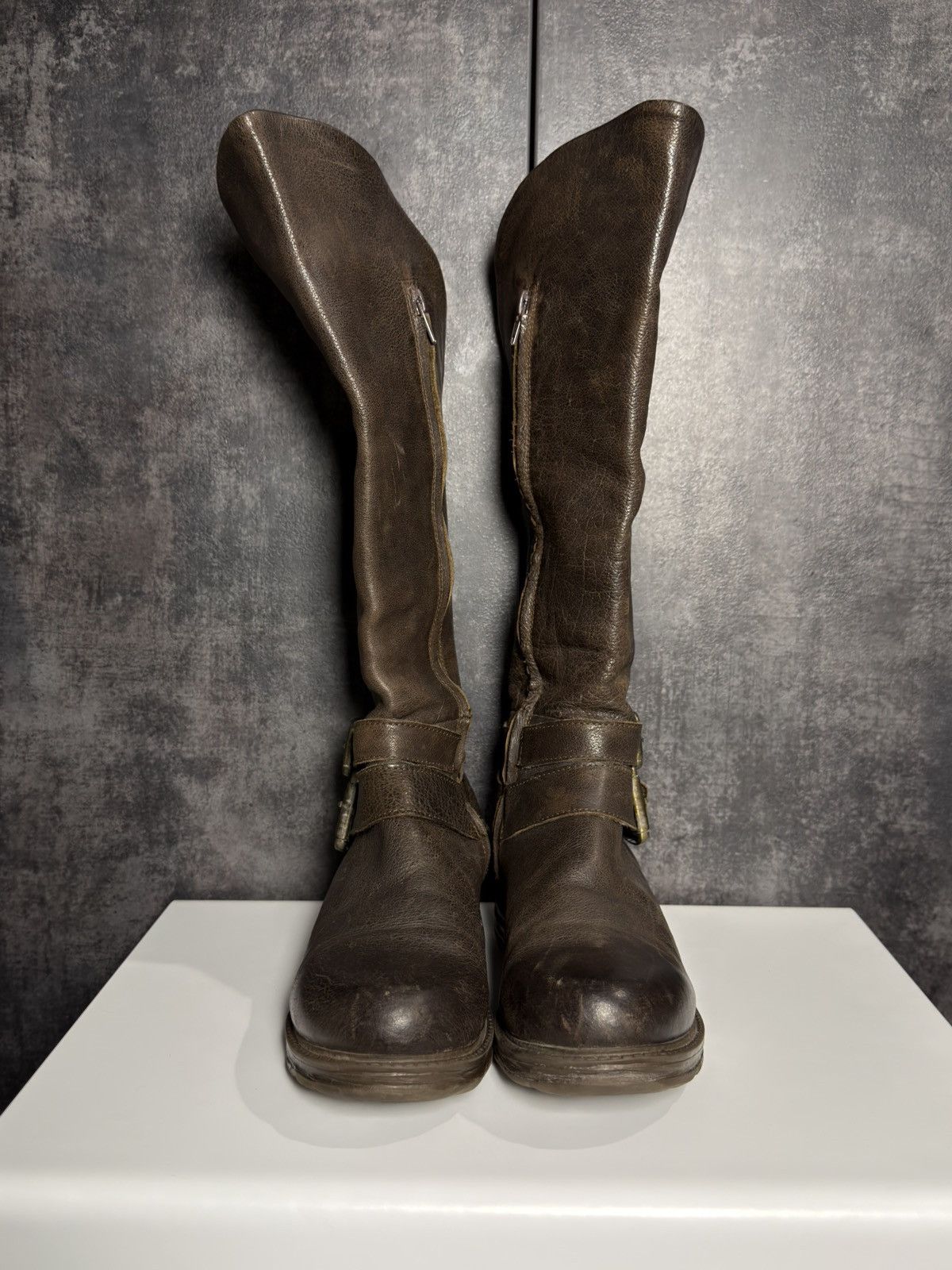 Vintage Vintage Leather Boots AS98 Guidi Balenciaga Dirk Owens Yohji Size US 8 / IT 38 - 12 Thumbnail