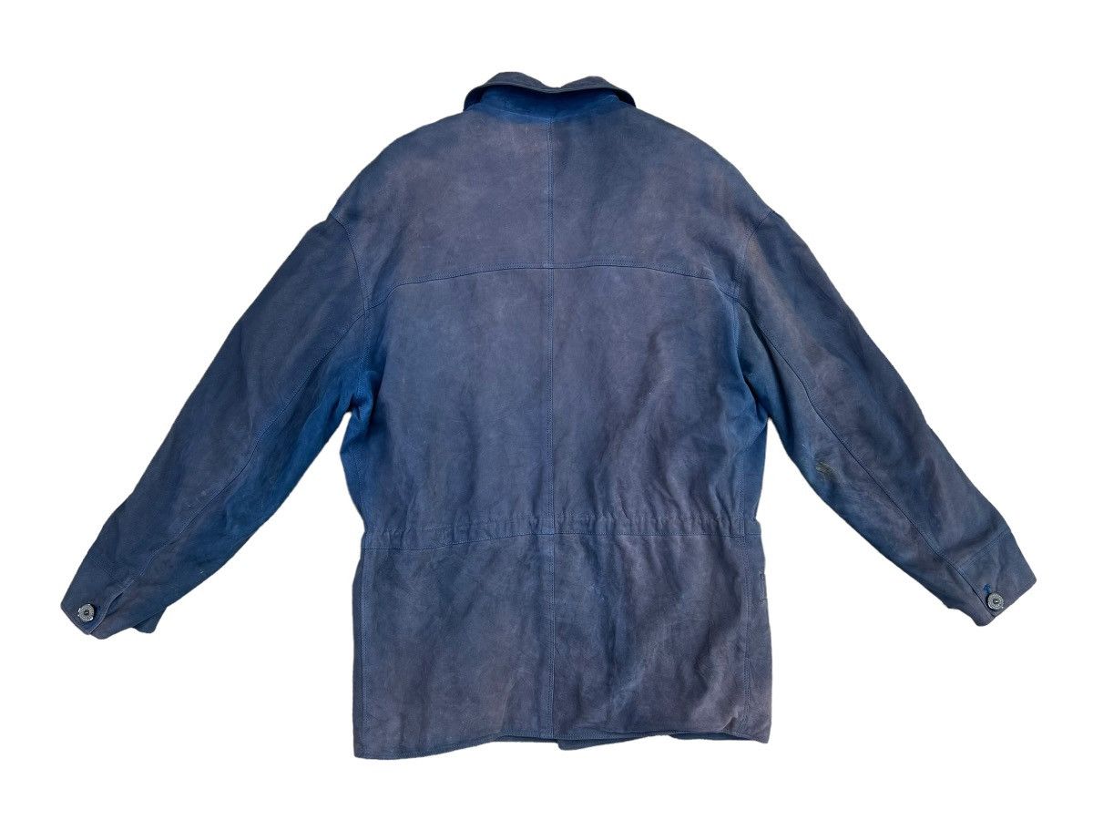 SERAPHIN Seraphin France Distress Sun Fade Oversize Leather Jacket Size US S / EU 44-46 / 1 - 2 Thumbnail