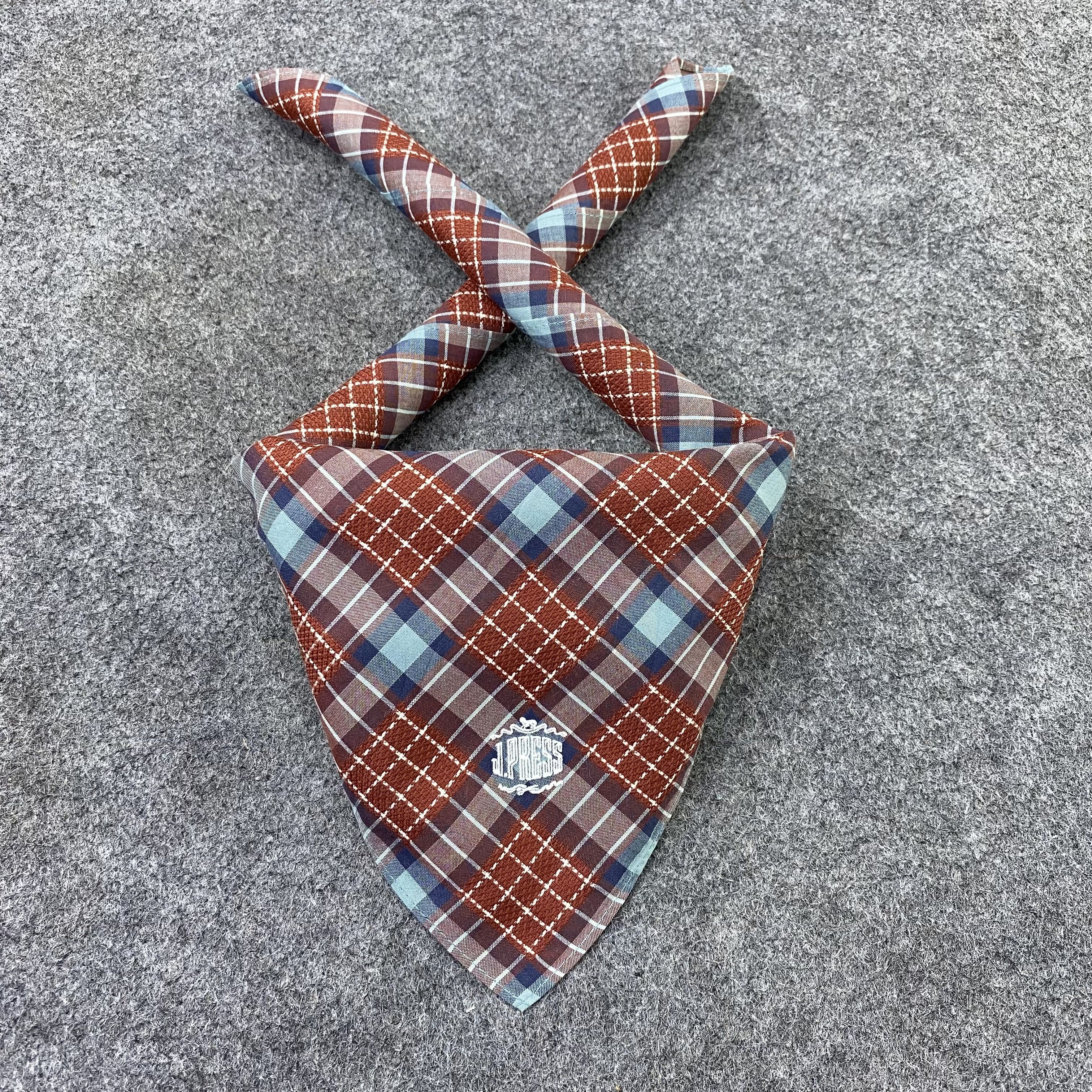 Designer J.Press Handkerchief Neckerchief Bandana-B1576 Size ONE SIZE - 2 Thumbnail