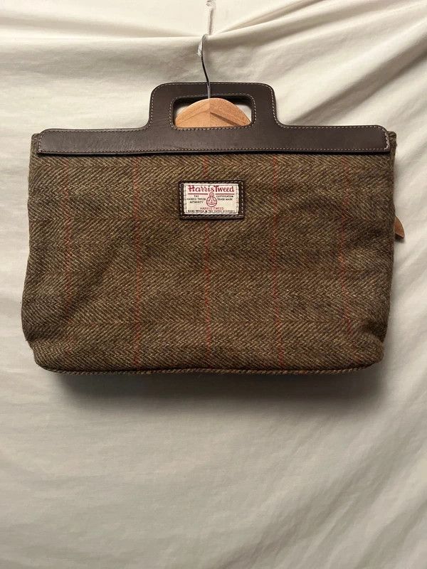 Harris Tweed Harris Tweed Wool Handbag, Herringbone Check Size ONE SIZE - 1 Thumbnail