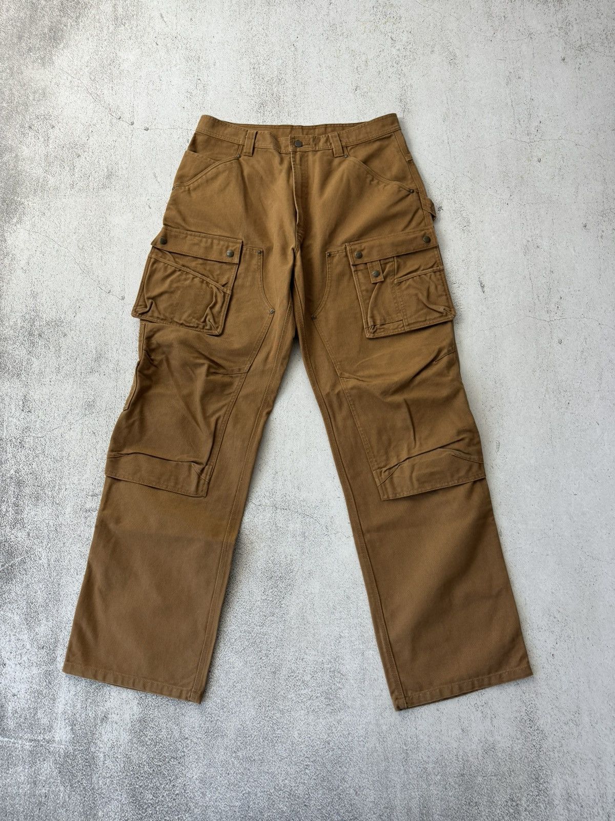 Carhartt × Vintage Carhartt Double Knee Cargo Pocket Work Pants Size US 36 / EU 52 - 6 Thumbnail