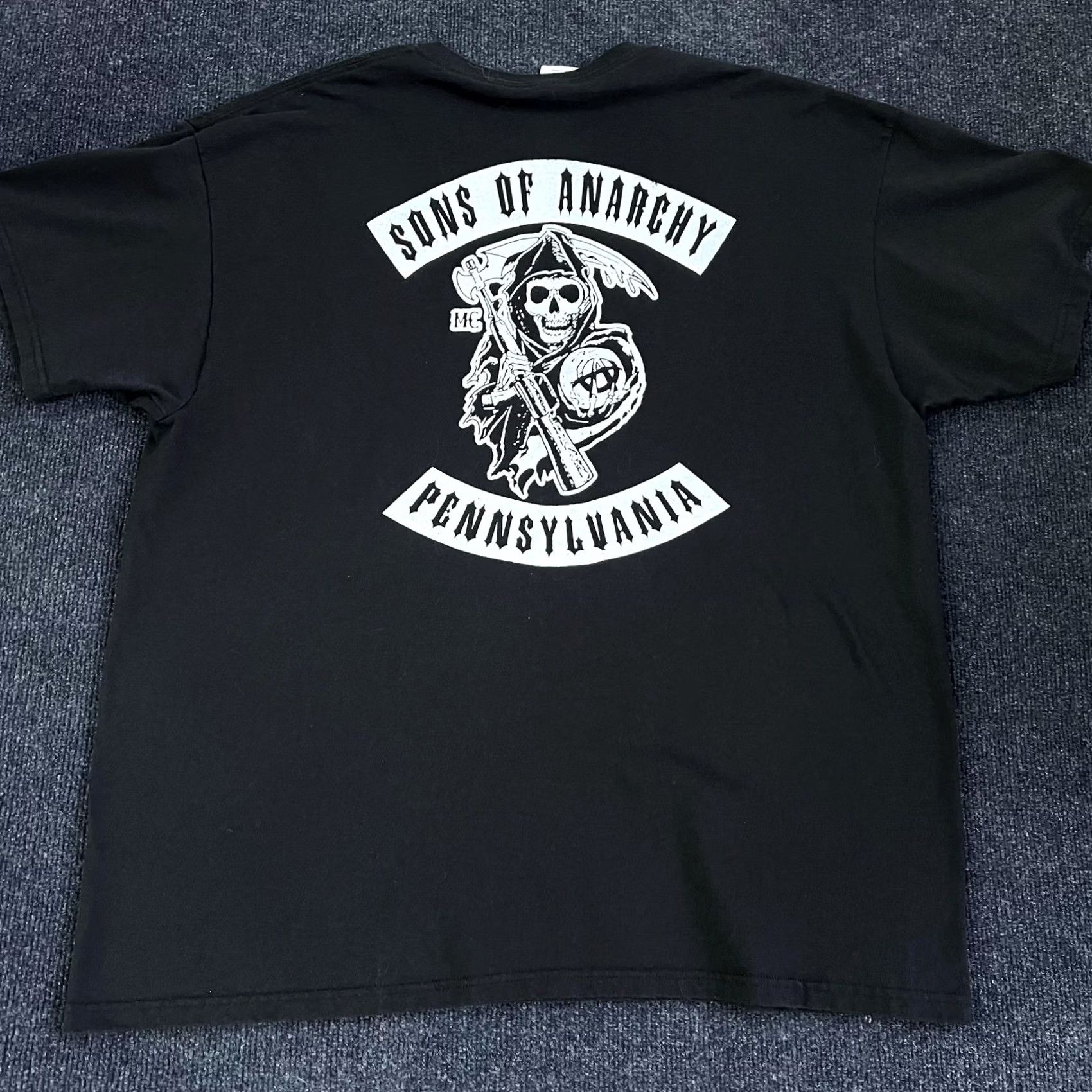 Jerzees Sons Of Anarchy Redwood Originals Shirt Mens 2XL Black Jerzees Biker T-Shirt Size US XXL / EU 58 / 5 - 2 Thumbnail