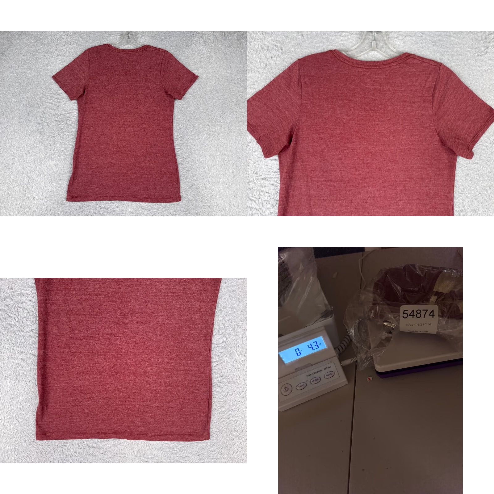The North Face The North Face Shirt Women S Red Short Sleeve Scoop Neck Tri-Blend Size S / US 4 / IT 40 - 9 Thumbnail