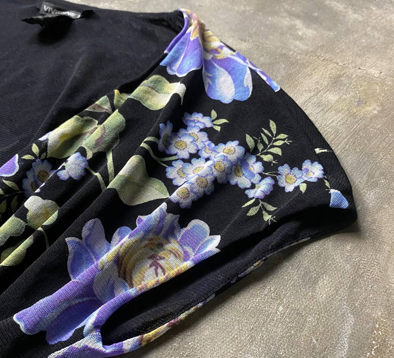Vivienne Tam 1990s Floral Wrap-around Mesh Tops Size XS / US 0-2 / IT 36-38 - 7 Thumbnail