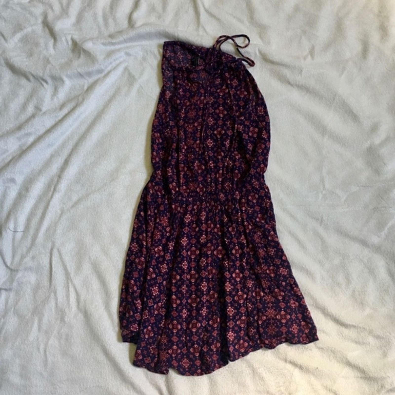 Forever 21 Forever 21 Floral High Neck Tie Top Sundress | Sz S Size S / US 4 / IT 40 - 2 Thumbnail