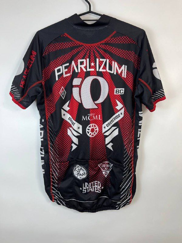 PEARL iZUMi PEARL IZUMI CYCLING JERSEY BLACK RED GRAPHIC FULL ZIP SIZE M Size US M / EU 48-50 / 2 - 2 Thumbnail