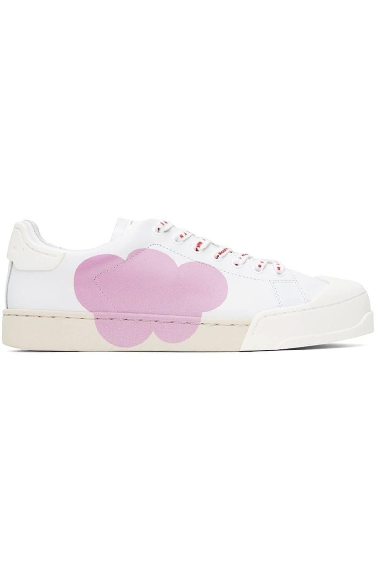 Marni o1y0225 Leather Low-Top Sneakers in Multicolor Size US 7 / EU 40 - 1 Thumbnail