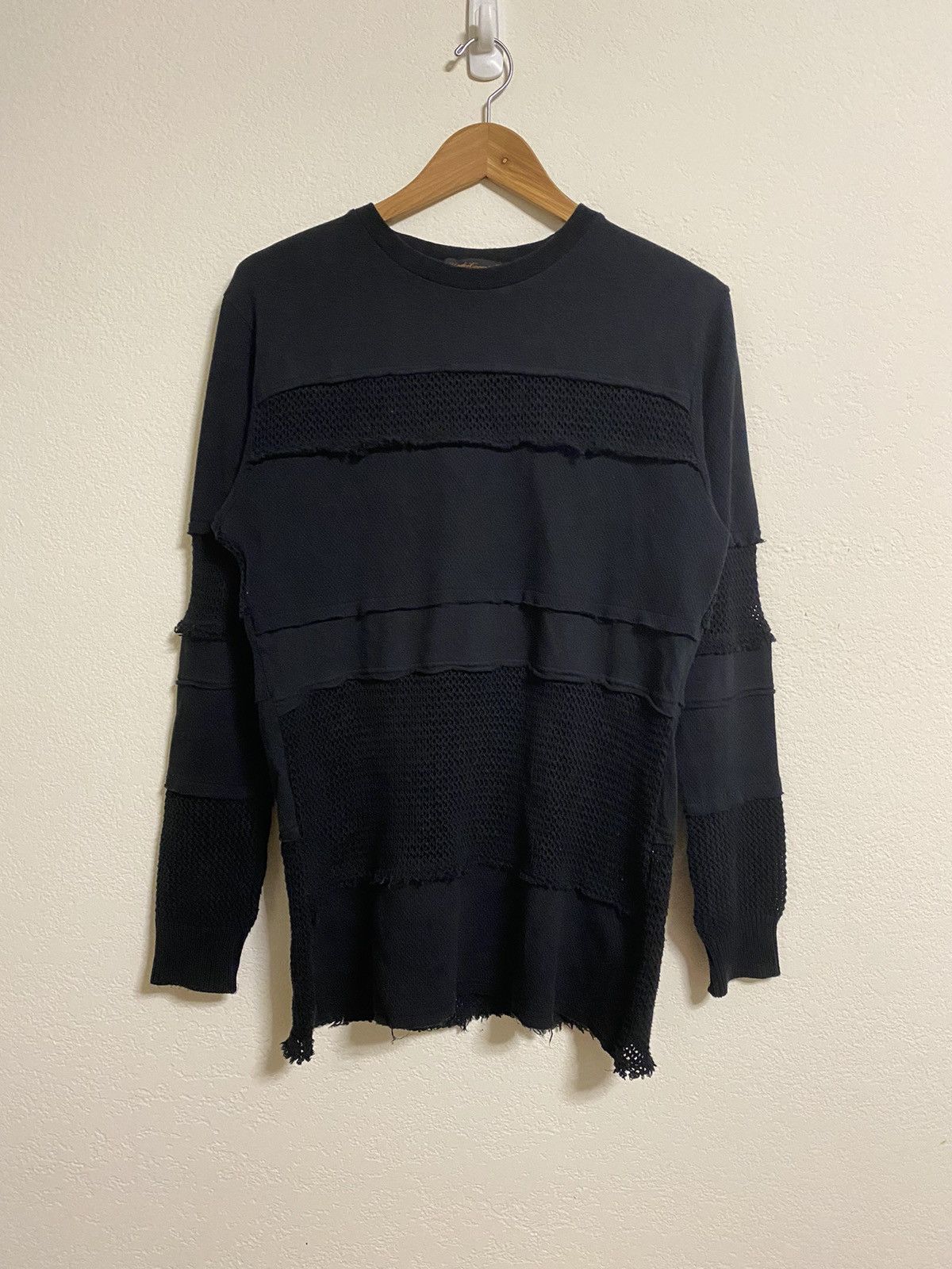 Jun Takahashi AW03 Paper Doll Hybrid Mesh Layered Longsleeve Size US M / EU 48-50 / 2 - 1 Thumbnail
