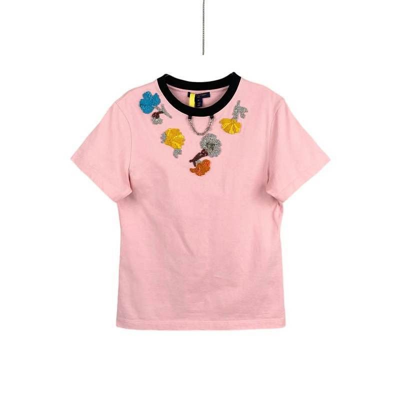 Louis Vuitton Louis Vuitton Floral Embroidery Short Sleeve T-Shirt Size M Size M / US 6-8 / IT 42-44 - 1 Thumbnail