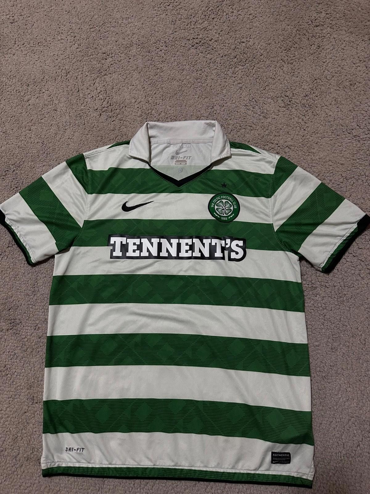 Nike #20 McCOURT Nike Celtic FC 2010/12 Football Soccer Jersey Size US L / EU 52-54 / 3 - 3 Thumbnail