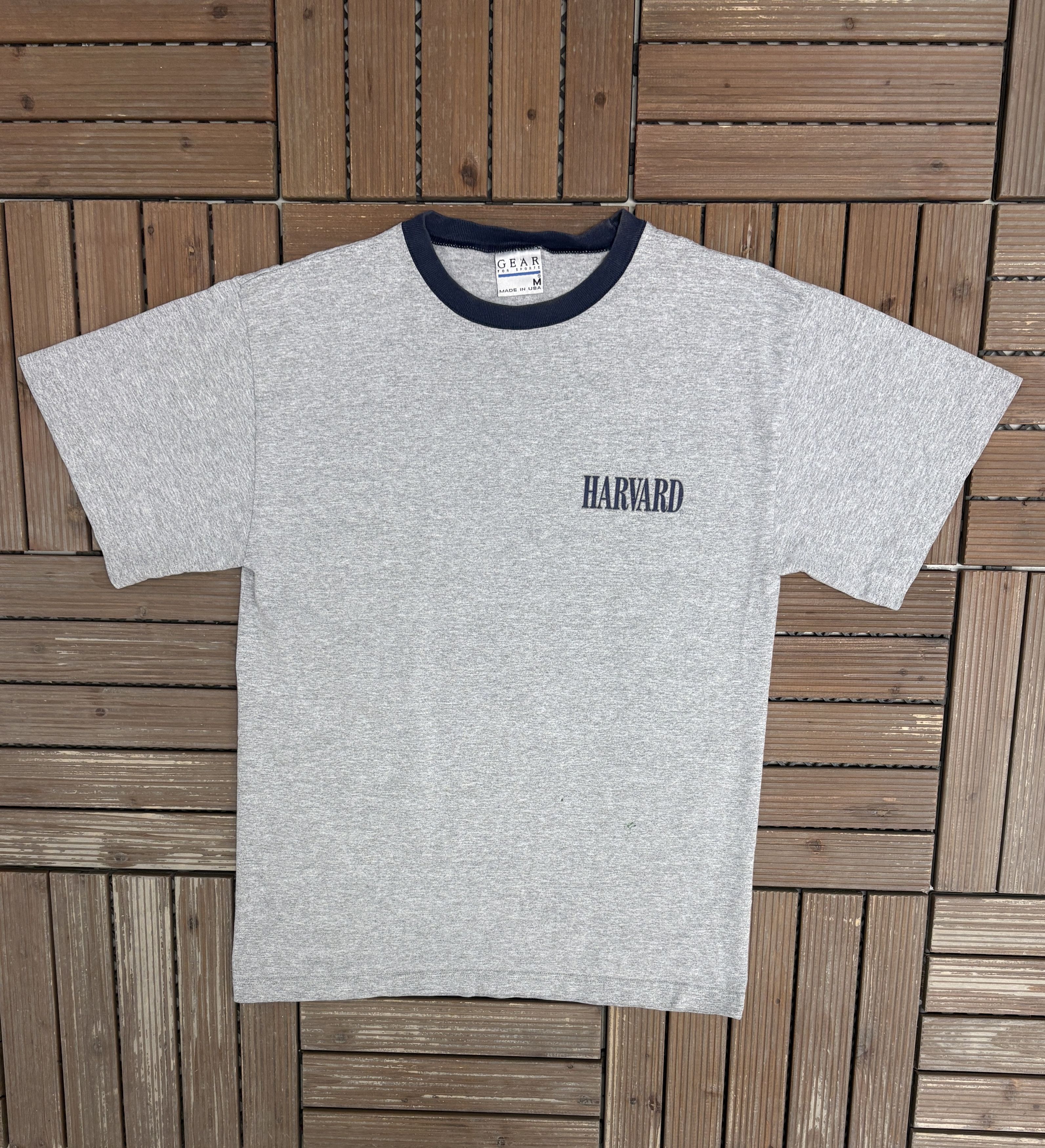 Vintage Harvard University Vintage Grey T-Shirt Tee Size US M / EU 48-50 / 2 - 1 Thumbnail