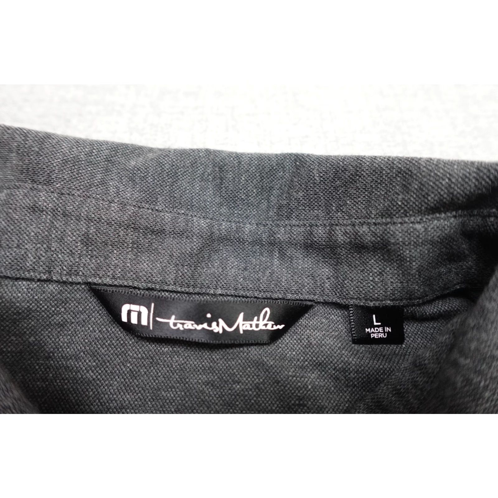 TravisMathew Travis Mathew Polo Men L Gray Pima Cotton Performance Wicking Pocket Comfort Shirt Size US L / EU 52-54 / 3 - 2 Thumbnail