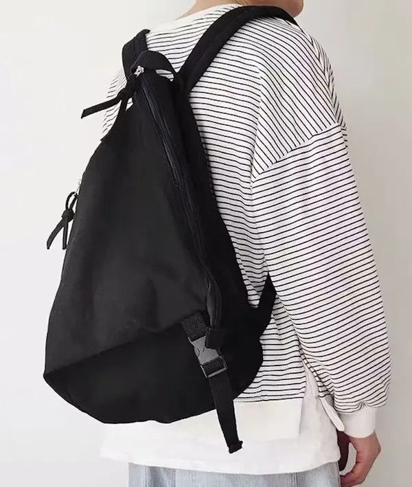 Japanese Brand Retro y2k irregular canvas backpack aesthetic Size ONE SIZE - 1 Thumbnail