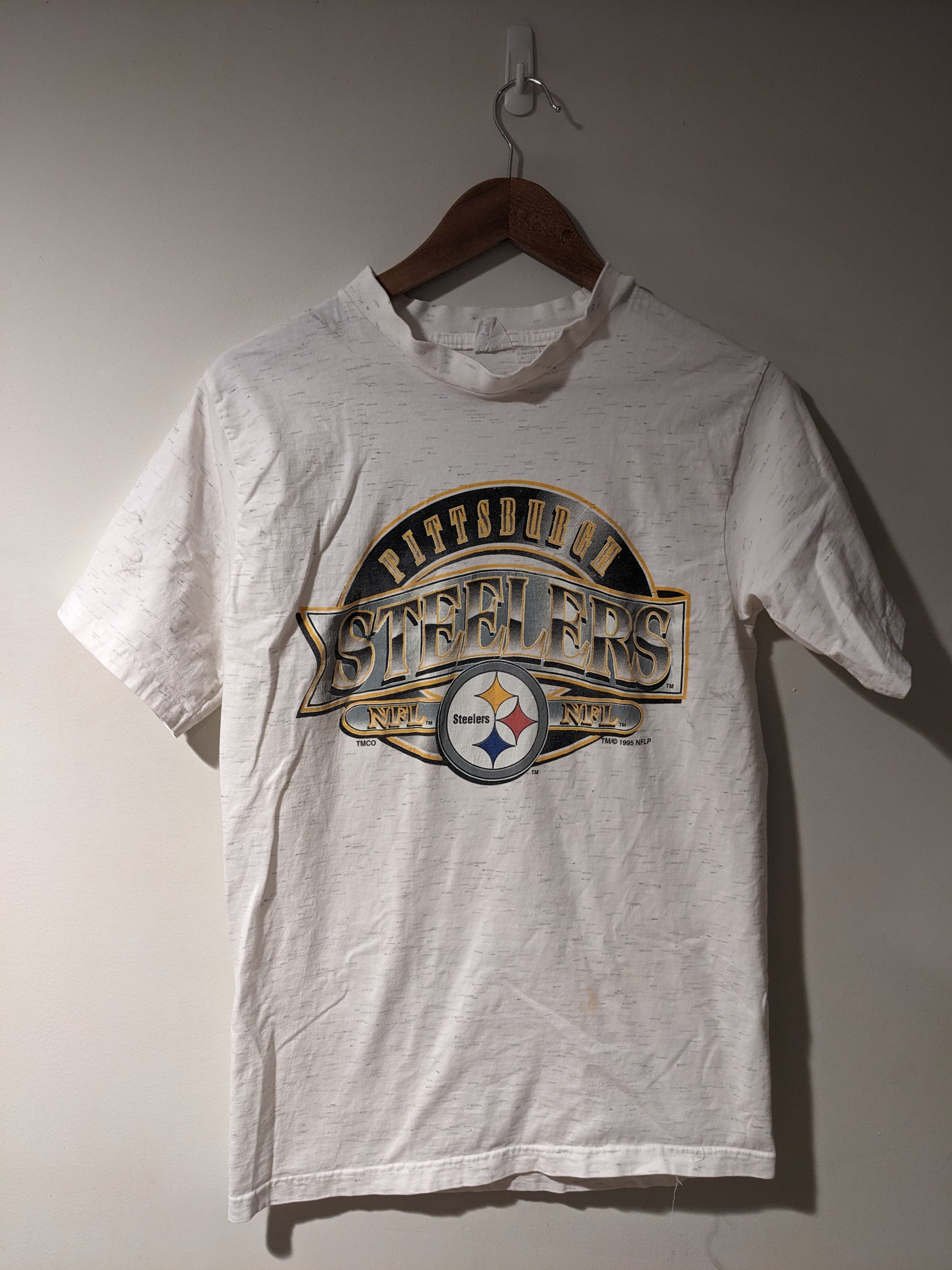 NFL × Vintage Vintage 1995 Pittsburgh Steelers NFL Football Logo T-Shirt Size US S / EU 44-46 / 1 - 1 Thumbnail