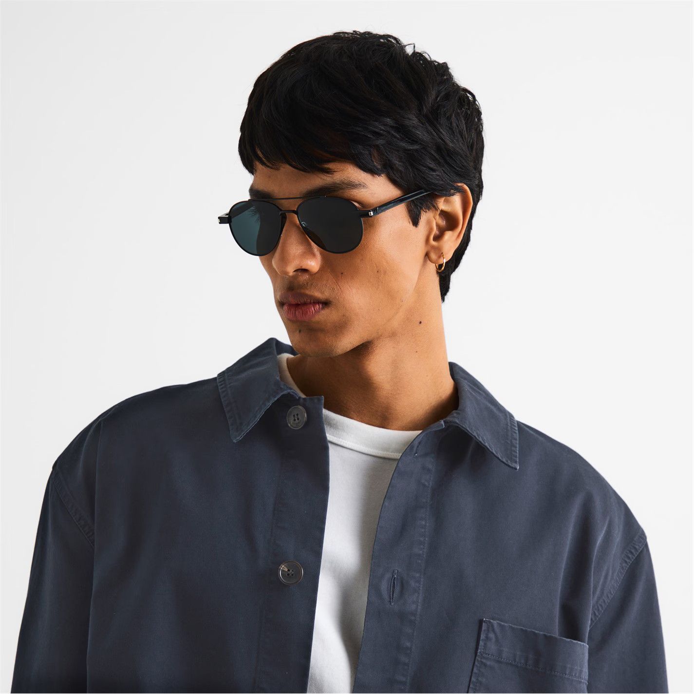 Saint Laurent Paris o1g2r1mq0426 Size: OS / Round Sunglasses in Black Size ONE SIZE - 3 Thumbnail