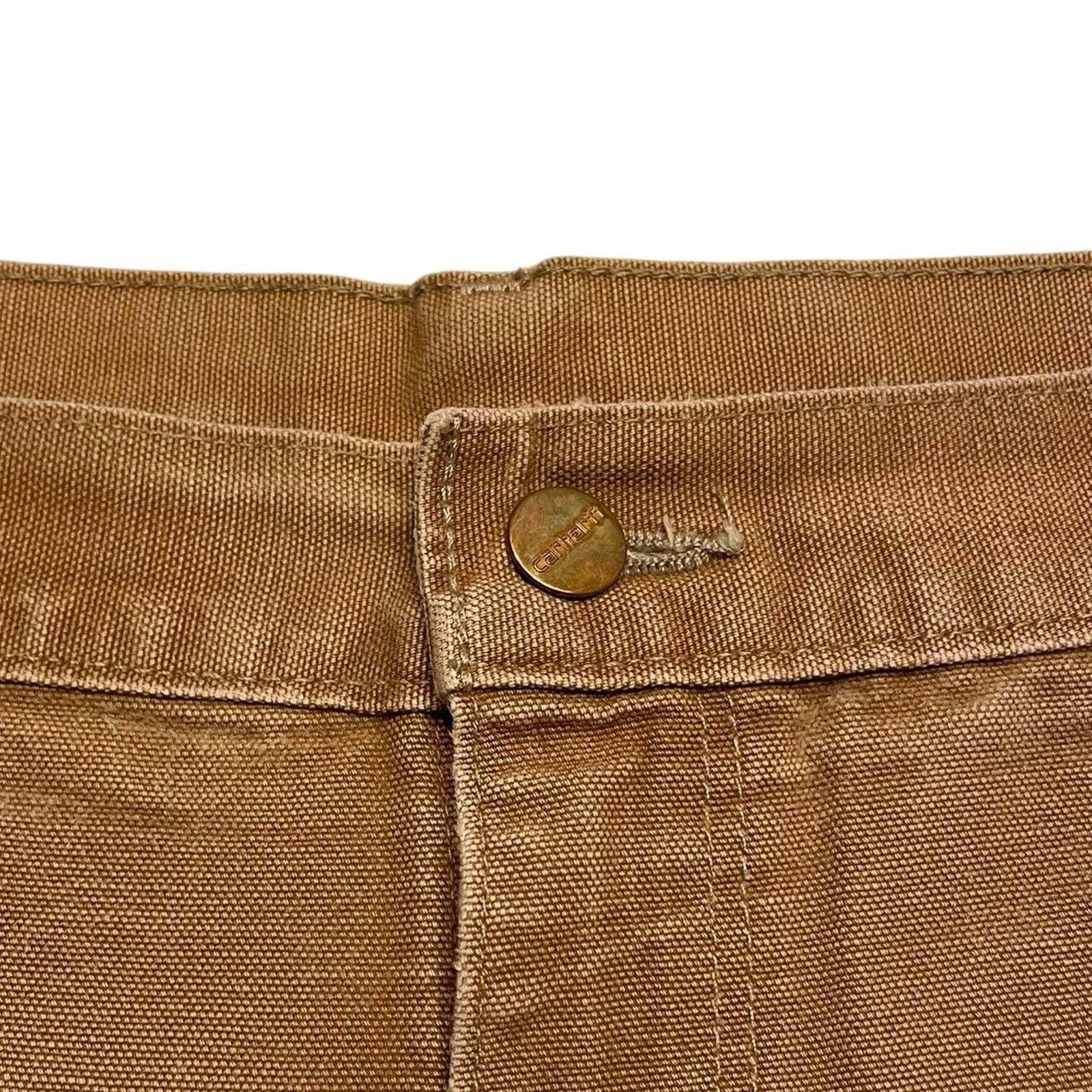 Carhartt VTG tan Carhartt double knee USA streetwear grunge workwear Size US 38 / EU 54 - 5 Thumbnail