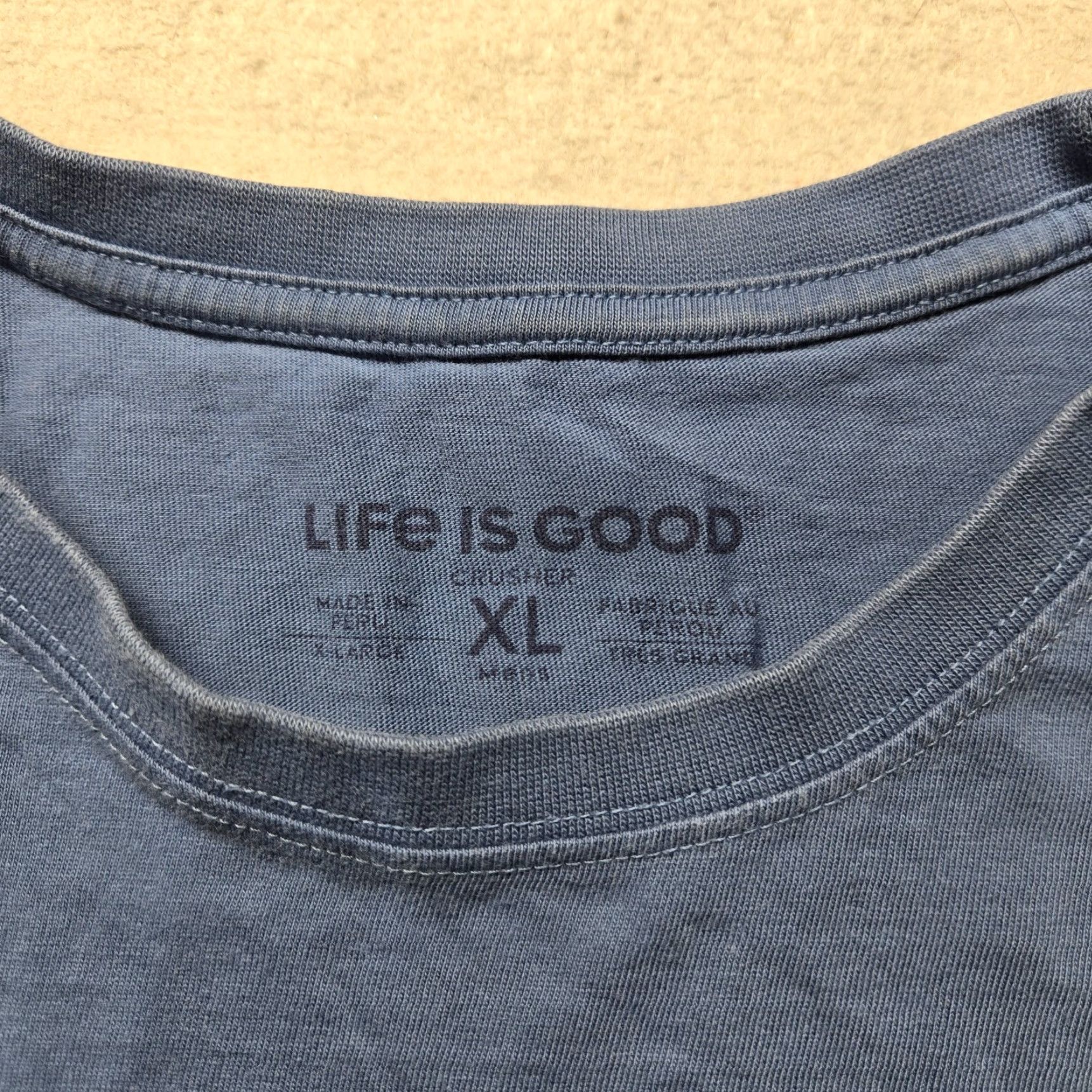 Life is Good LIFE IS GOOD T-Shirt Mens Shirt Adult XL Dad Fishing Bear Funny Logo Size US XL / EU 56 / 4 - 3 Thumbnail