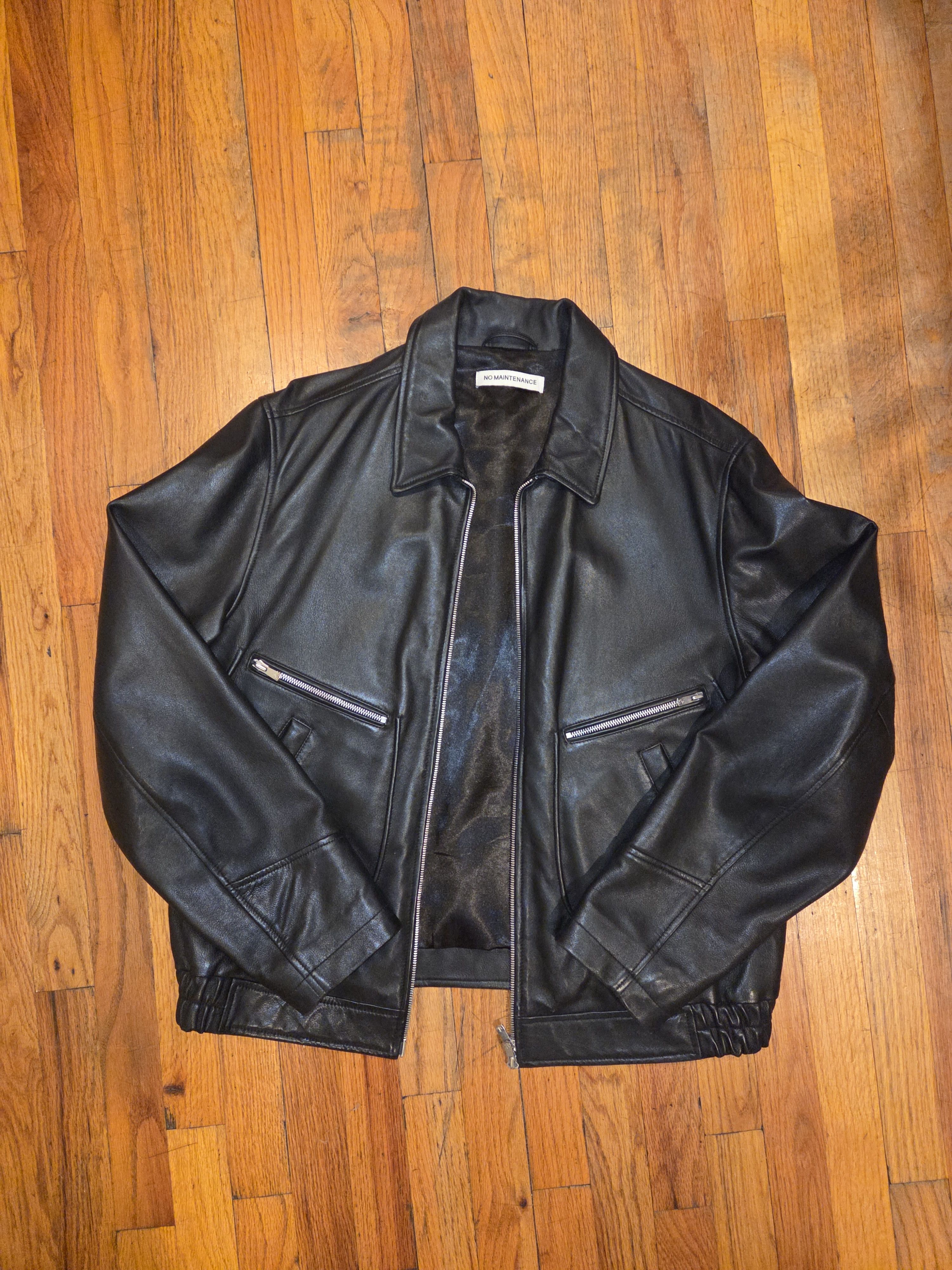No Maintenance No Maintenance - Aero Leather Jacket - Size Small