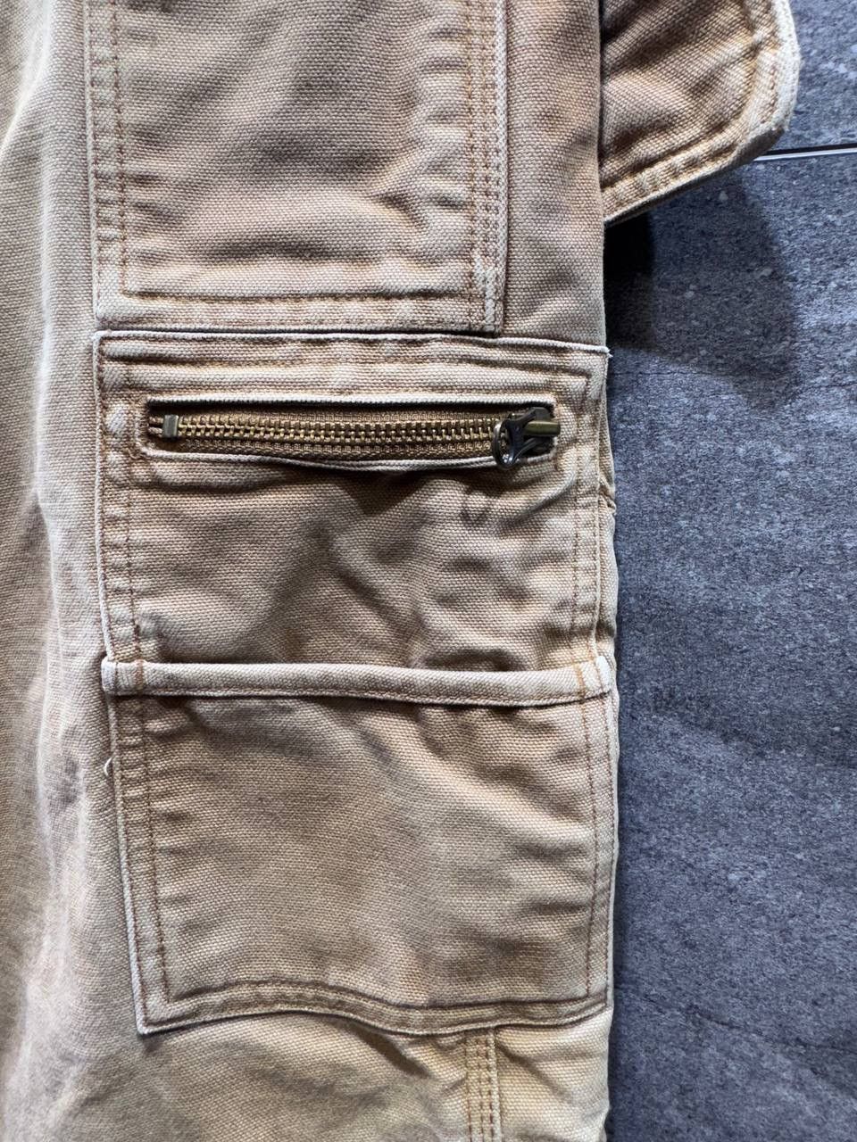 Carhartt Carhartt EB219 Tan Brown Cargo Double Knee Work Pants Size US 30 / EU 46 - 23 Thumbnail