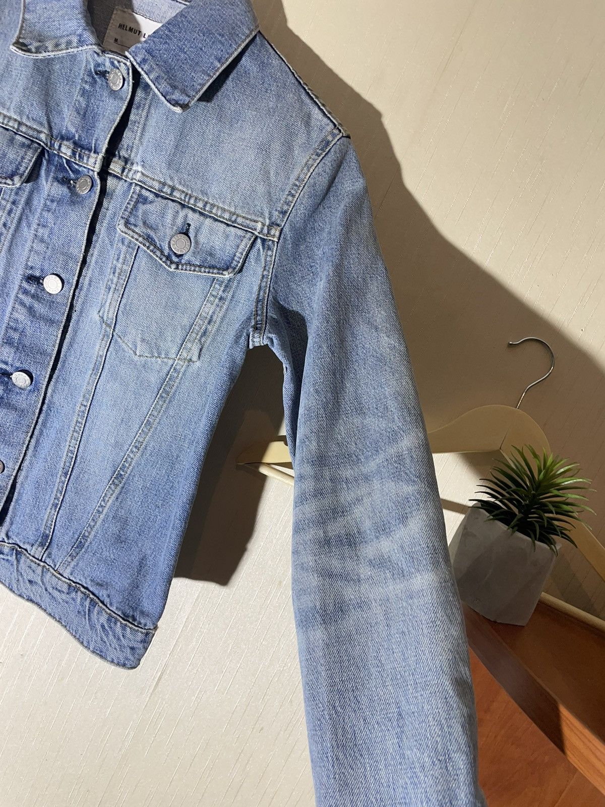Helmut Lang × Japanese Brand Helmut Lang Japanese vintage archive denim jacket Size S / US 4 / IT 40 - 8 Thumbnail