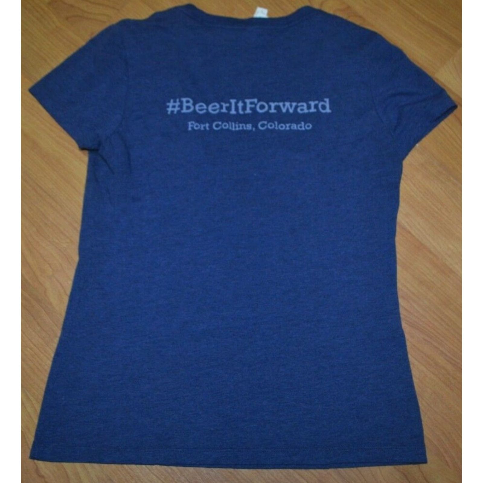 Bell Womens T-Shirt DC Oakes Brewhouse & Eatery Craft Beer Fort Collins Blue Graphic Tee L Womens Boys/Girls? Size L / US 10 / IT 46 - 2 Thumbnail