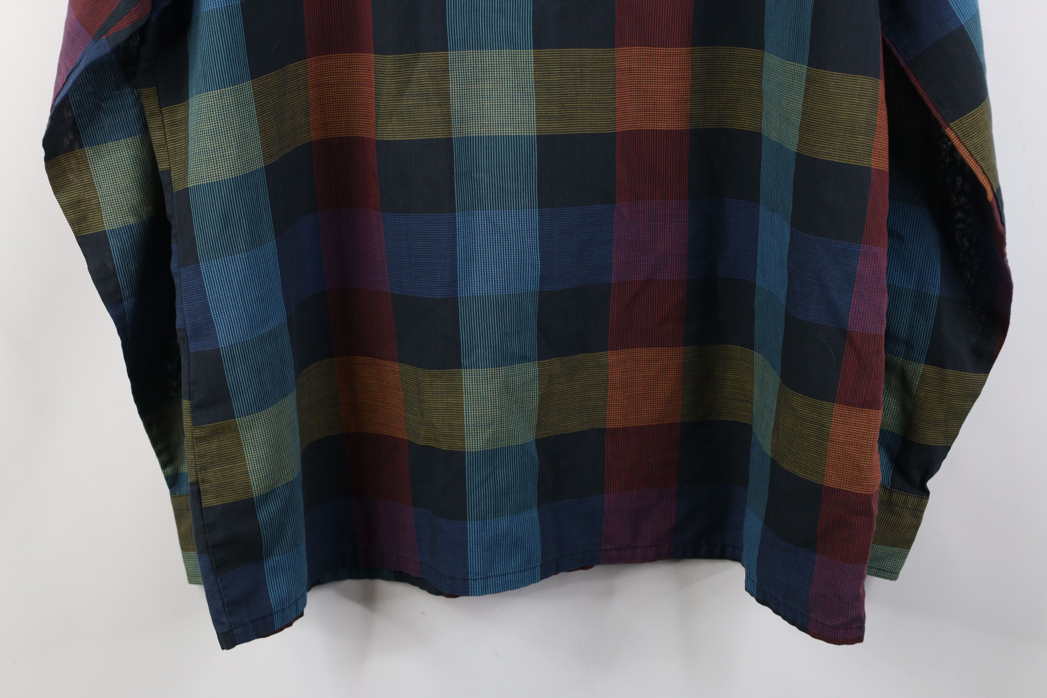 Vintage Vintage 90s Streetwear Rainbow Plaid Button Down Shirt Size US L / EU 52-54 / 3 - 11 Thumbnail