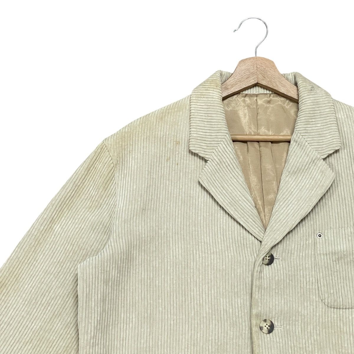 Issey Miyake Hai Sporting Gear Issey Miyake Corduroy Plaid Panel Jacket Size US M / EU 48-50 / 2 - 5 Thumbnail