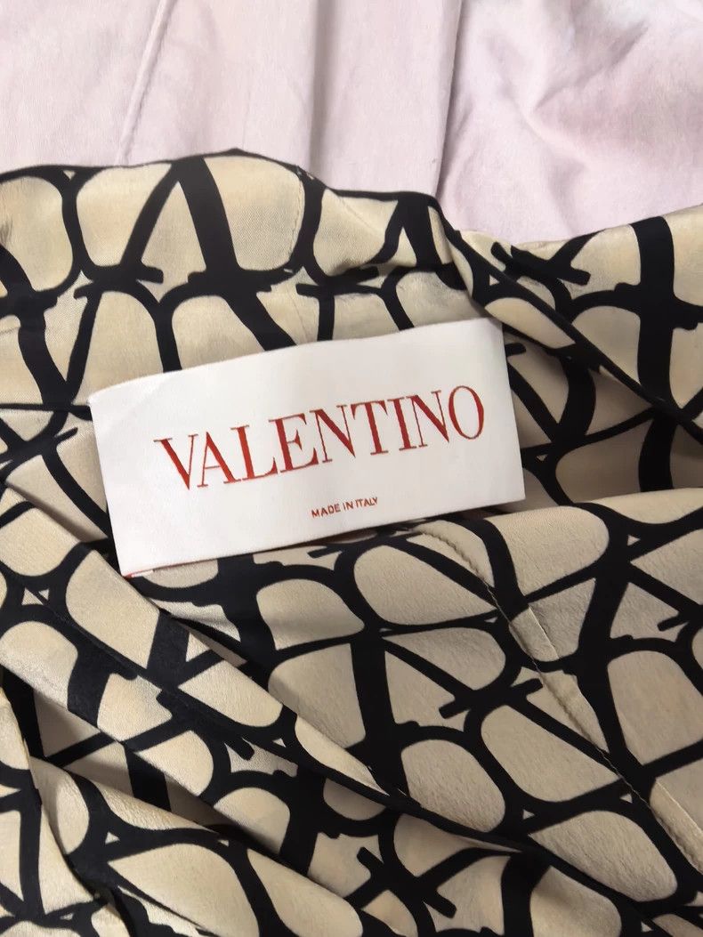 Valentino Valentino Silk pet dress black and white geometric print Size XS / US 0-2 / IT 36-38 - 3 Thumbnail