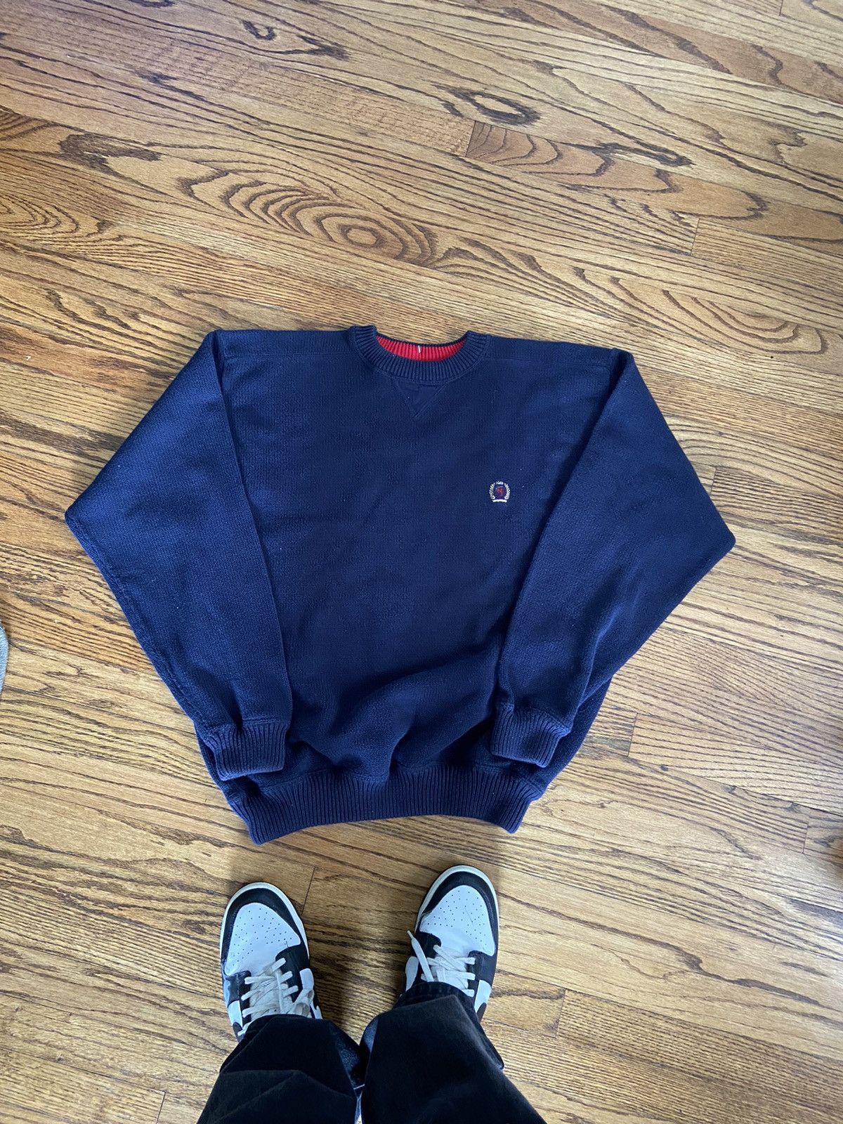 Tommy Hilfiger × Vintage Vintage Tommy Hilfiger knit sweater Size US L / EU 52-54 / 3 - 1 Thumbnail