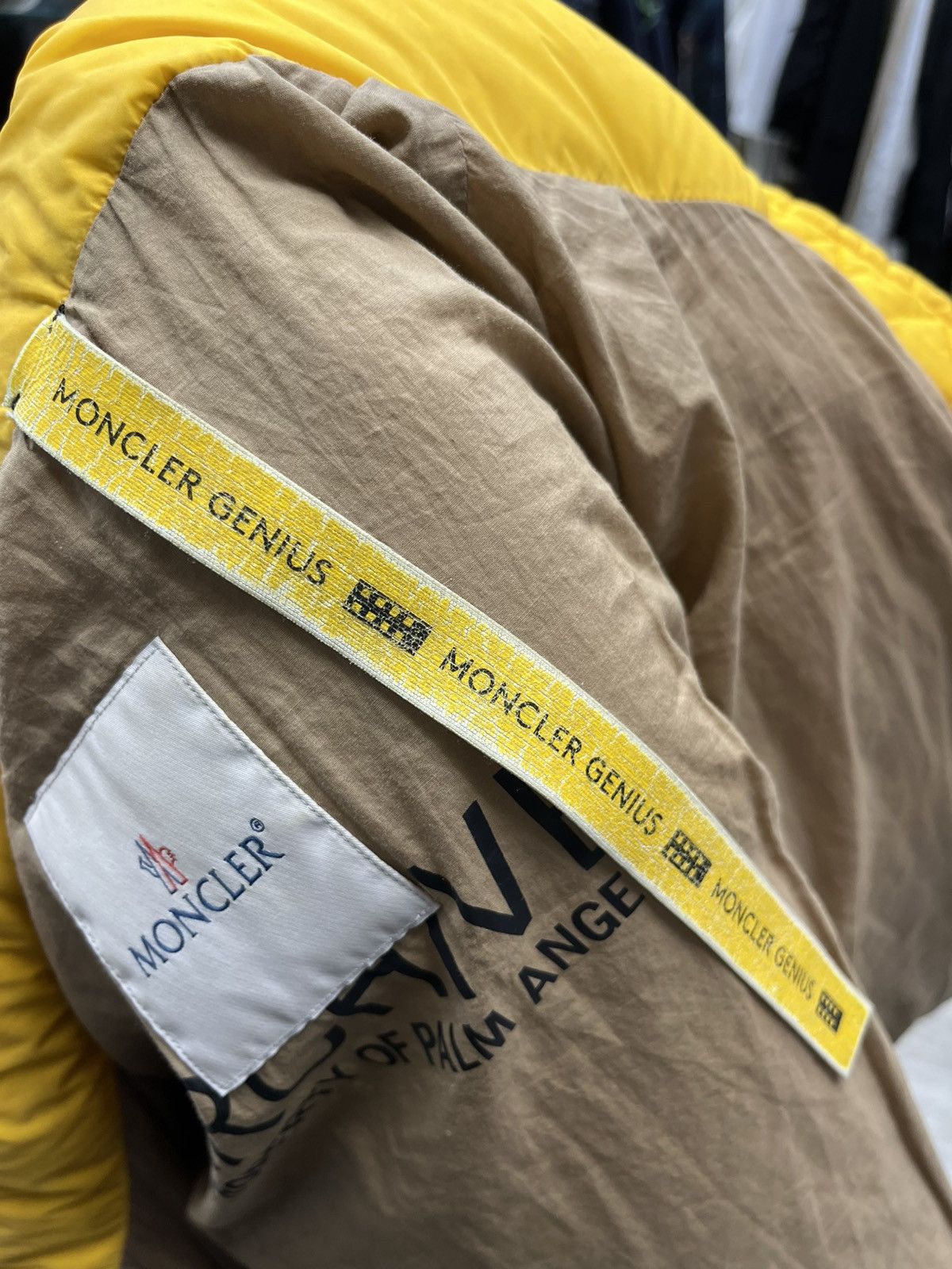 Fragment Design × Moncler Moncler fragment Palm Angels Yellow Logo-Embroidered Zip-Up Size US L / EU 52-54 / 3 - 8 Thumbnail
