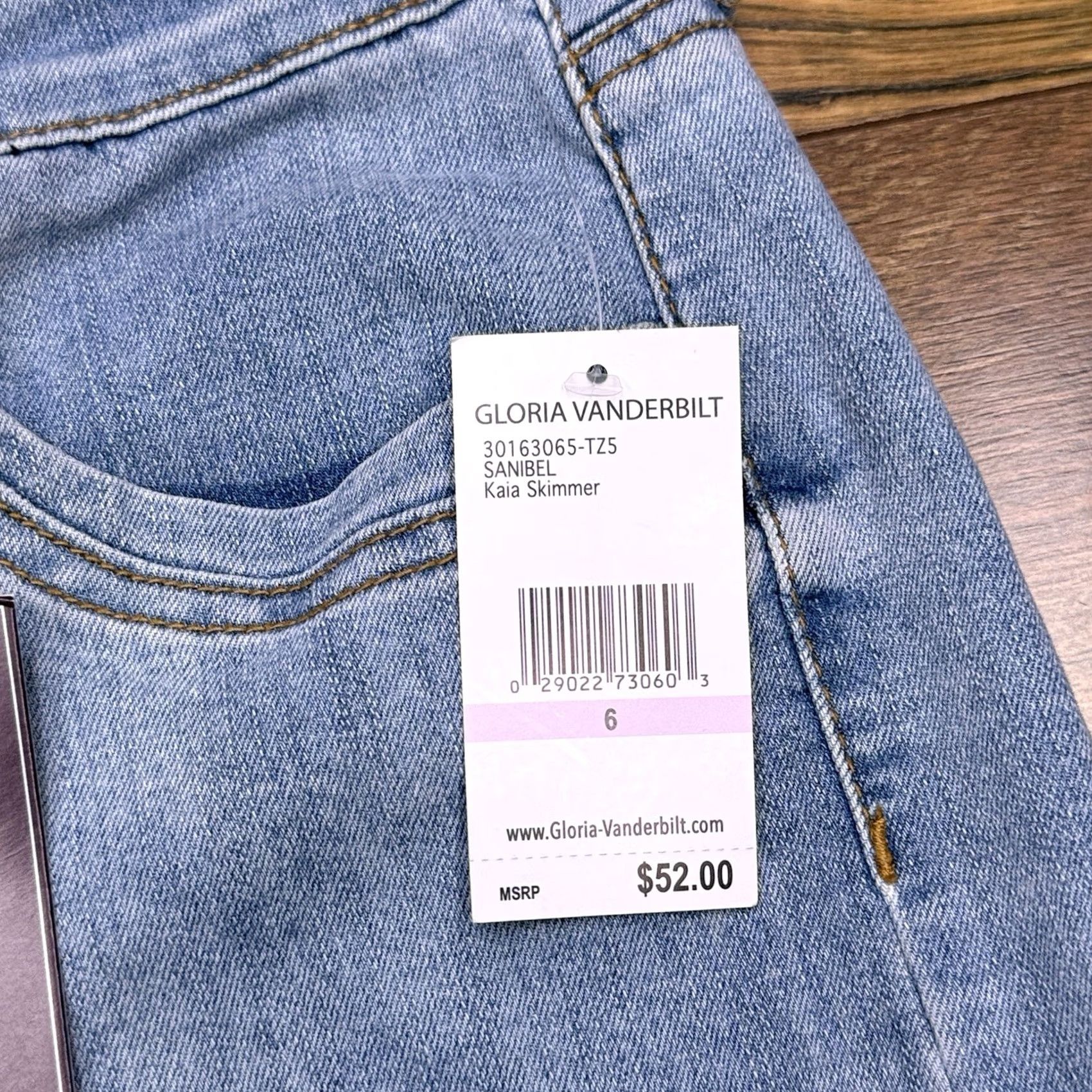 Gloria Vanderbilt Gloria Vanderbilt Kaia Skimmer Jeans Womens 6 Sanibel Mid Rise Stretch New Size 28" / US 6 / IT 42 - 4 Thumbnail