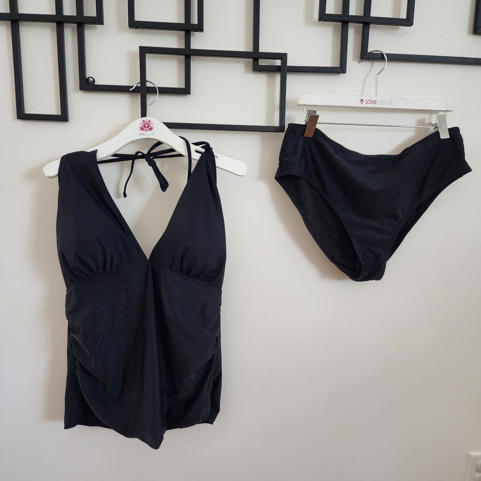 Unknown London NWT black tankini swim set plus size 18W Size XXL / US 16-18 / IT 52-54 - 2 Thumbnail