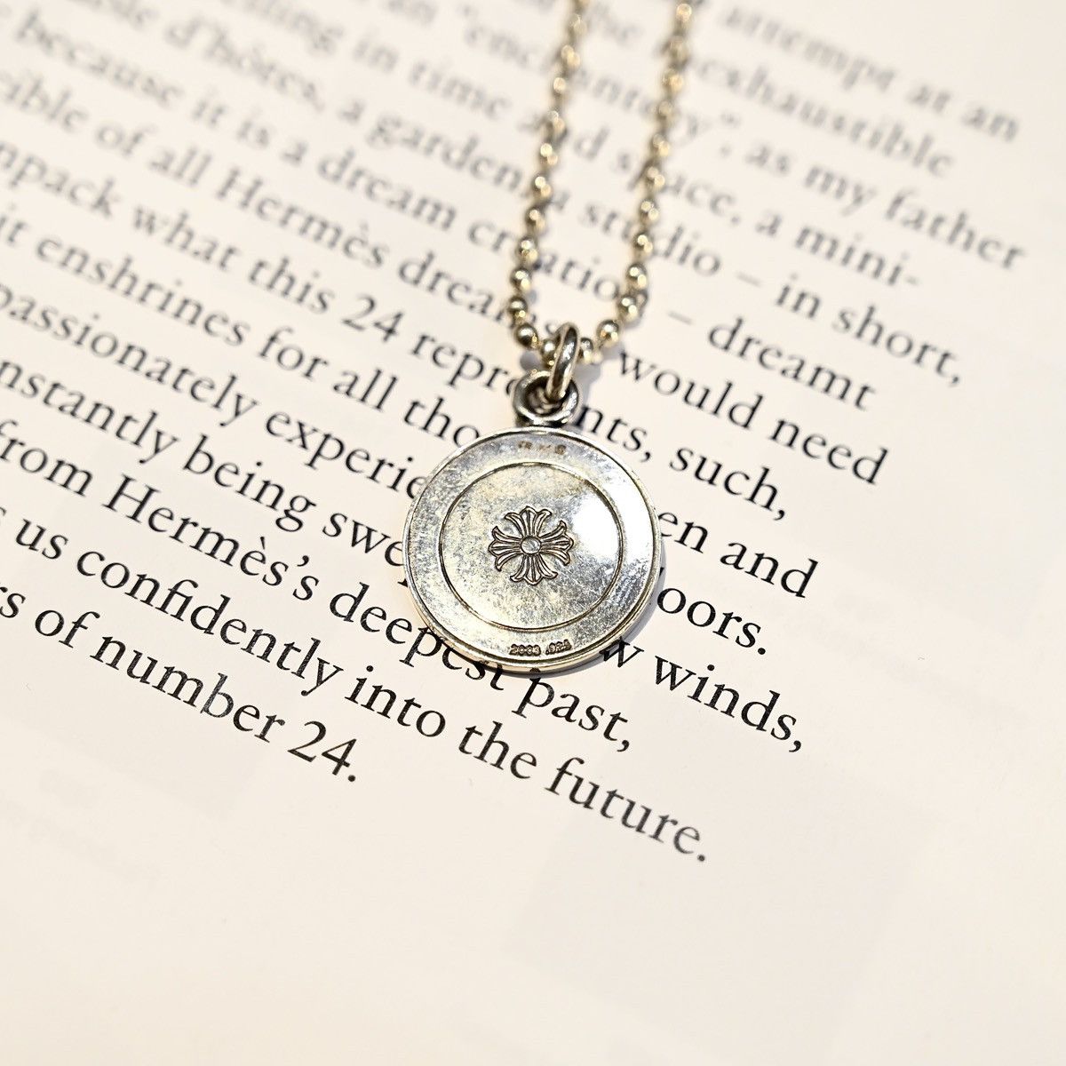 Chrome Hearts CHROME HEARTS ANGEL MEDAL PLUS BALL CHAIN NECKLACE SILVER Size ONE SIZE - 12 Thumbnail
