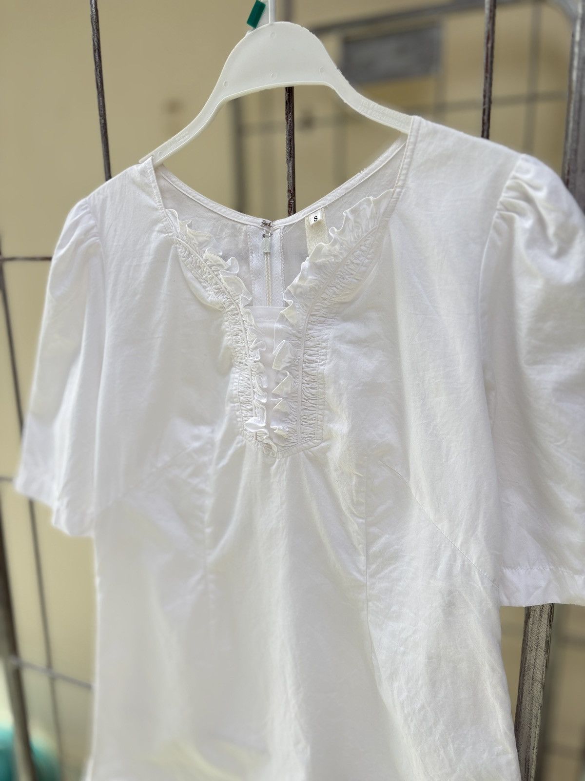 Junya Watanabe Junya Watanabe • Comme des Garcons white blouse Size S / US 4 / IT 40 - 4 Thumbnail