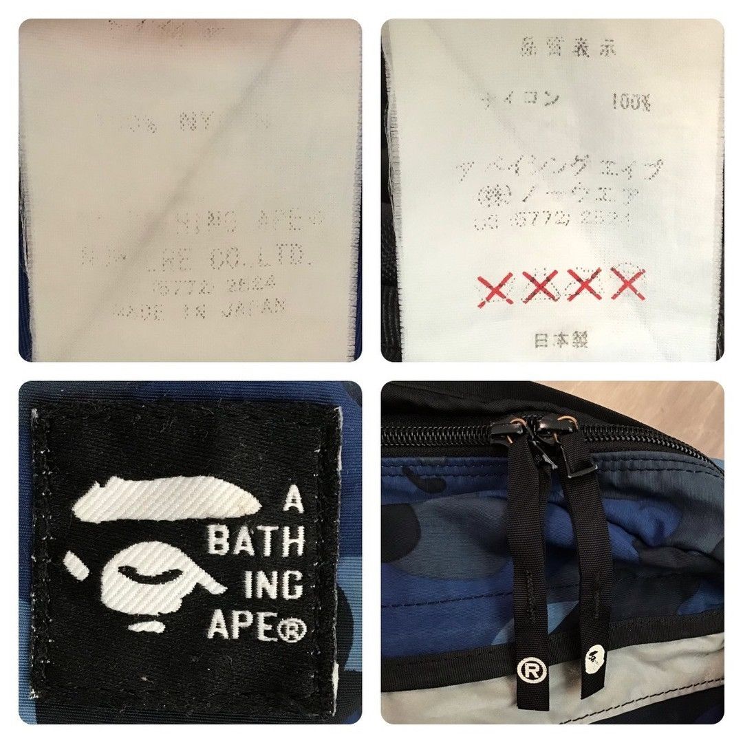 Bape 🔥Vintage🔥 BAPE Blue camo waist bag a bathing ape NIGO Size ONE SIZE - 6 Thumbnail