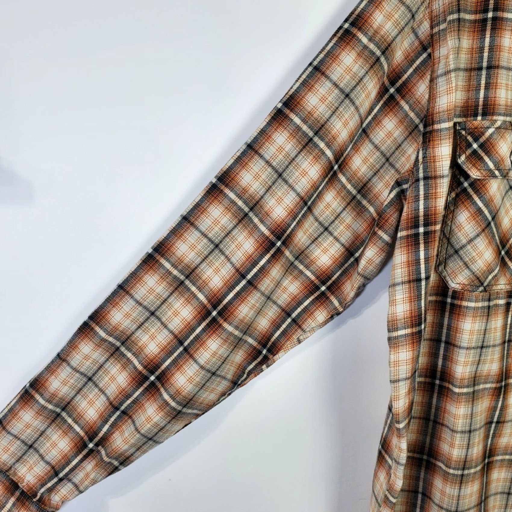 Vintage Kuhl Shirt Mens Large Brown Black Orange Plaid Long Sleeve Outdoors Hiking Casual Size US L / EU 52-54 / 3 - 2 Thumbnail