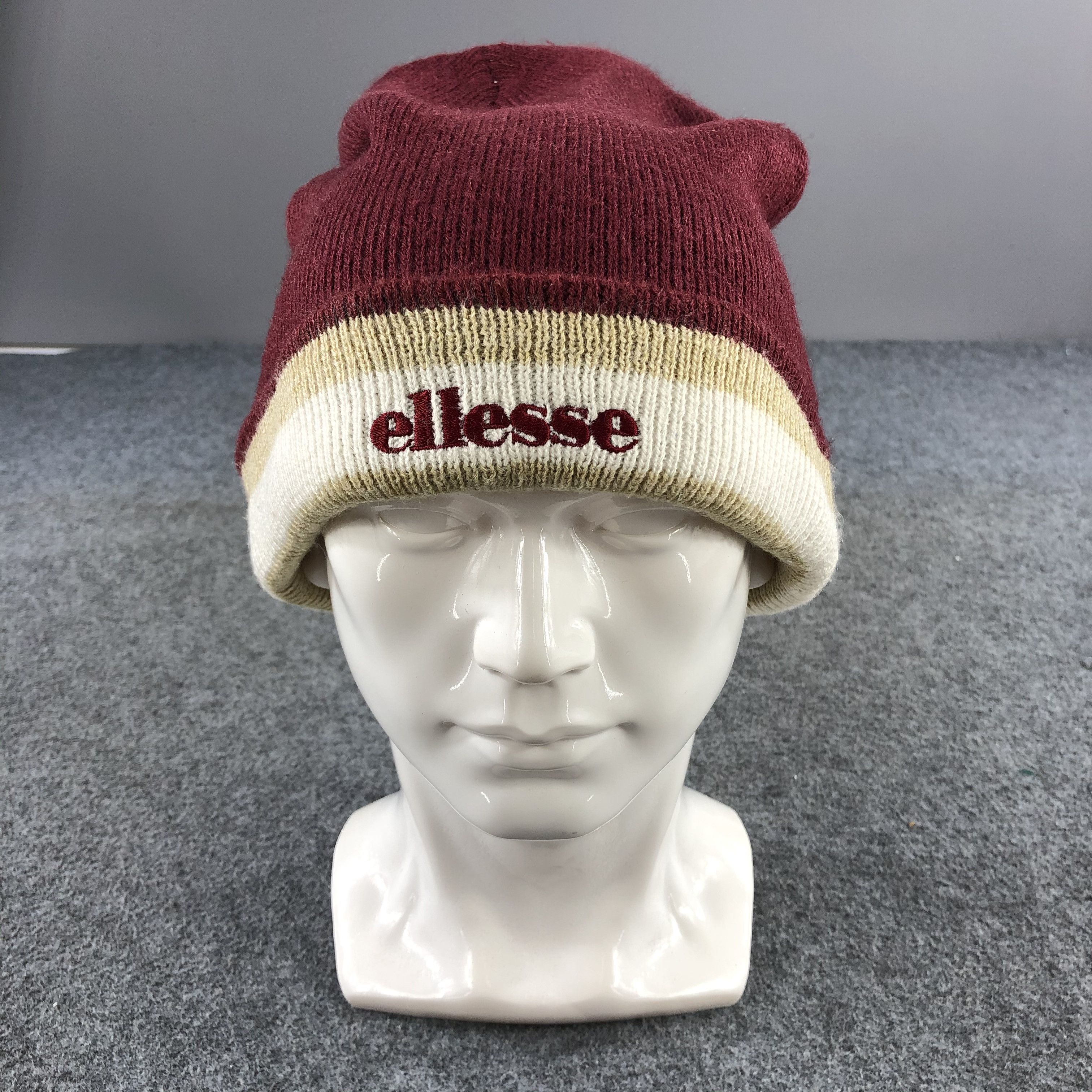 【vintage】90s ellesse 耳当て Beanie Knit Other Designers Vintage Ellesse Knitted Beanie Hat