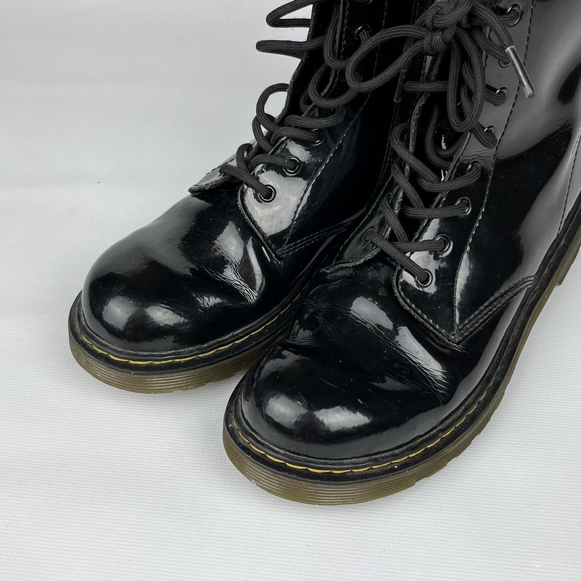 Dr. Martens Dr Martens 1460y hight Patent Smooth Leather Lamper Black Size US 5 / EU 37 - 3 Thumbnail