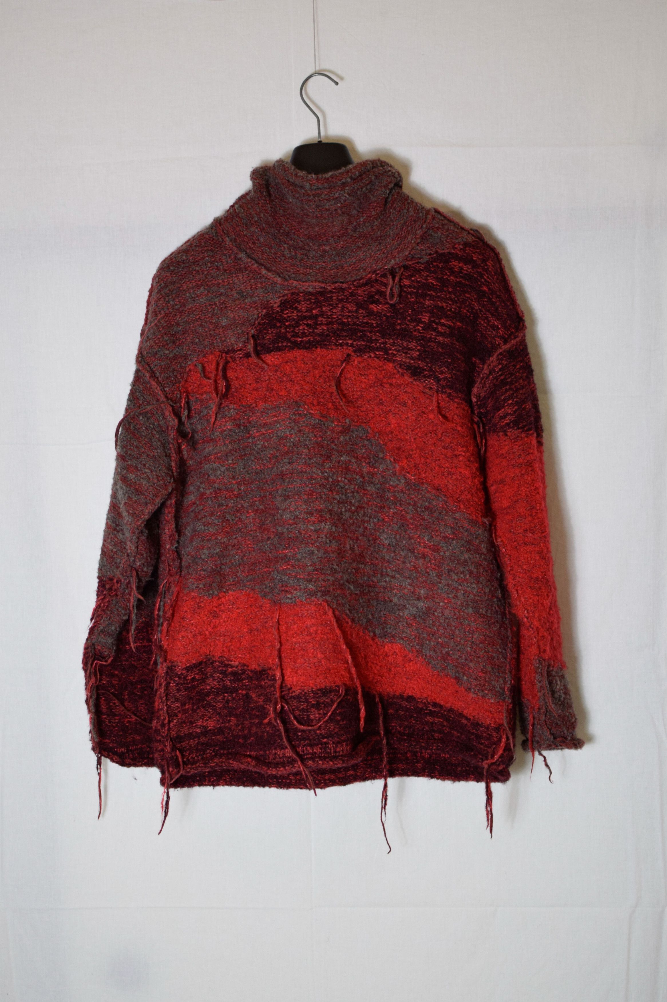 The Viridi-anne The Viridi-Anne AW23 Reversible Grunge Sweater - VI-3652-07 Size US L / EU 52-54 / 3 - 3 Thumbnail