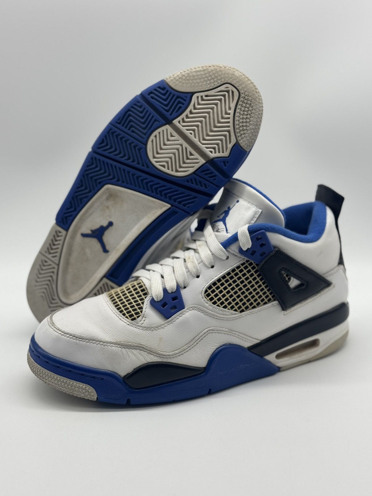 Jordan Brand × Nike Nike Air Jordan 4 Retro Motorsport 408452-117 Youth Size 7 Size US 7 / EU 40 - 1 Thumbnail