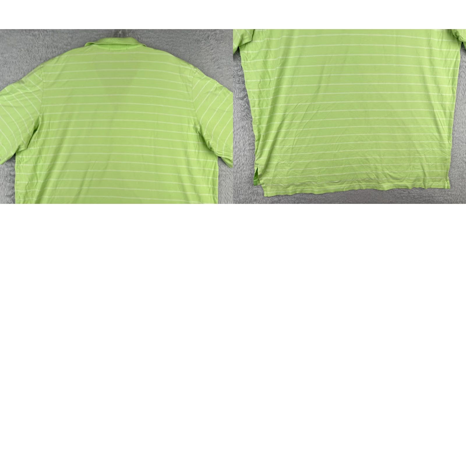 Polo Ralph Lauren VINTAGE Polo Ralph Lauren Shirt Men 2XL Green Stripe 100% Pima Cotton Polo Shirt Men Slim Fit Short Sleeve Read Size US XXL / EU 58 / 5 - 9 Thumbnail