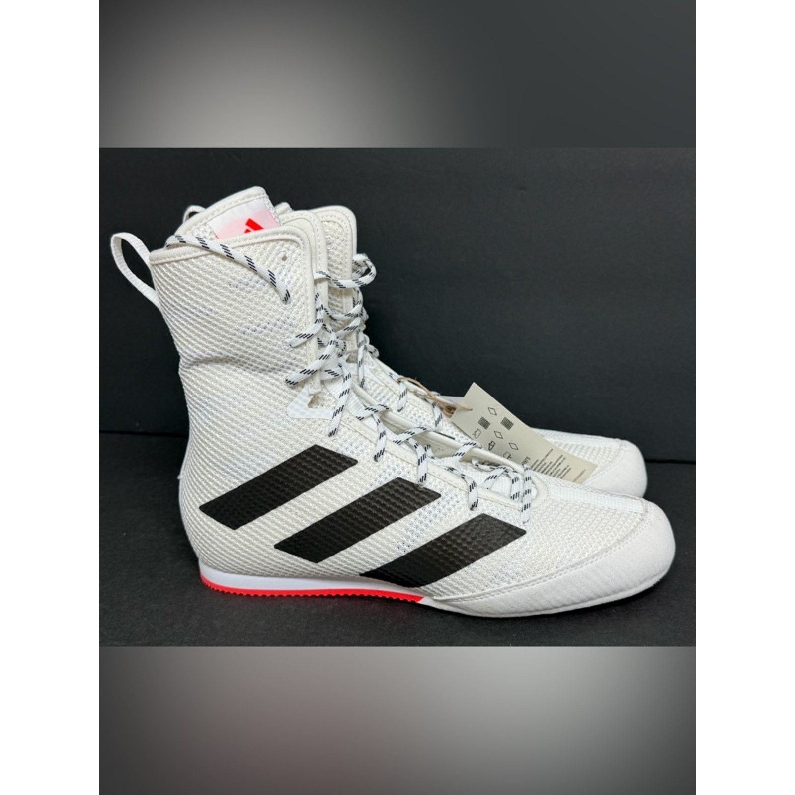 Adidas Adidas Box Hog 3 White/Black Boxing Gym “Tokyo” Shoes Men’s Size US 6 / EU 39 - 2 Thumbnail