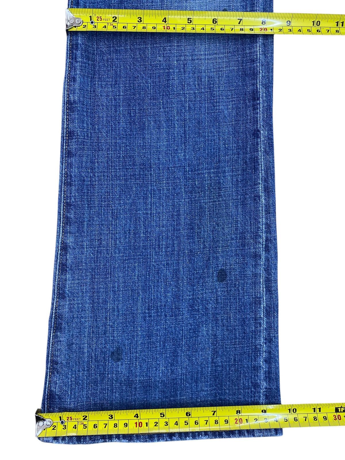 Japanese Brand Japanese Brand Faded Blue Wash Ripped Style Boot Cut Jeans Size US 31 - 9 Thumbnail