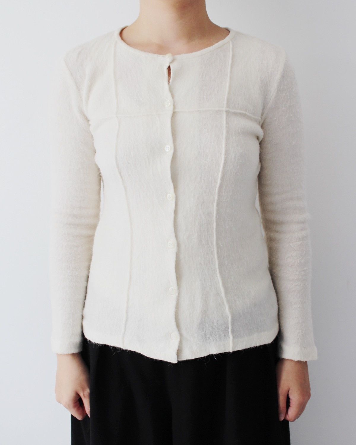 Japanese Brand 1990S 1 DI PRIMA MOHAIR CARDIGAN Size US M / EU 48-50 / 2 - 1 Thumbnail