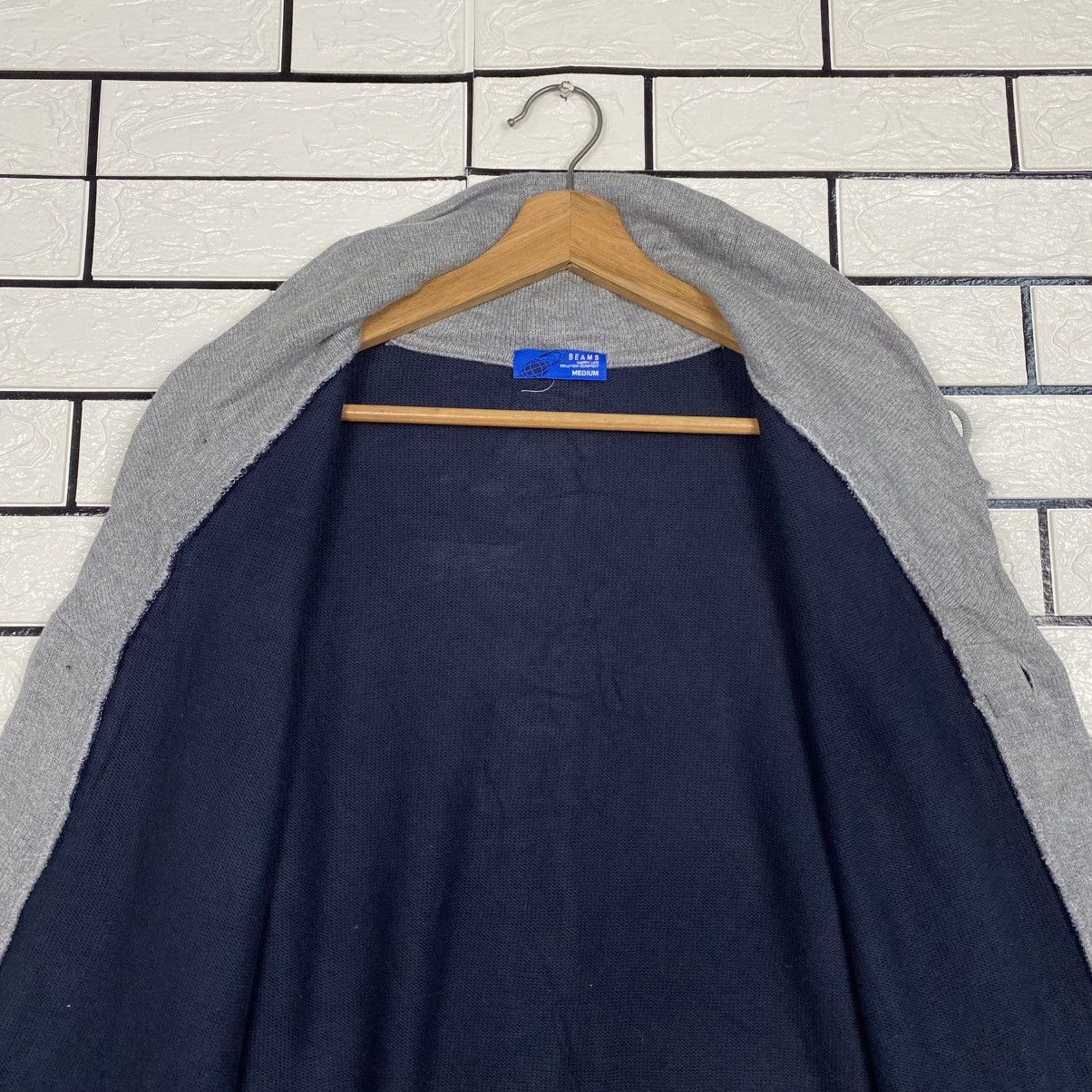 Beams Japan 📌Vintage Cardigan Bomber Jacket Beams Japan Issey Miyake Size US M / EU 48-50 / 2 - 15 Thumbnail